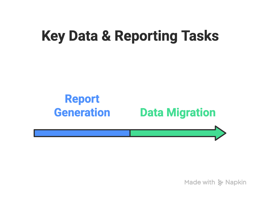 Key Data and reporting tasks
