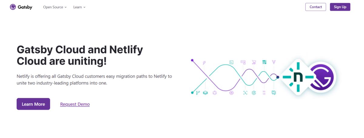 Gatsby homepage