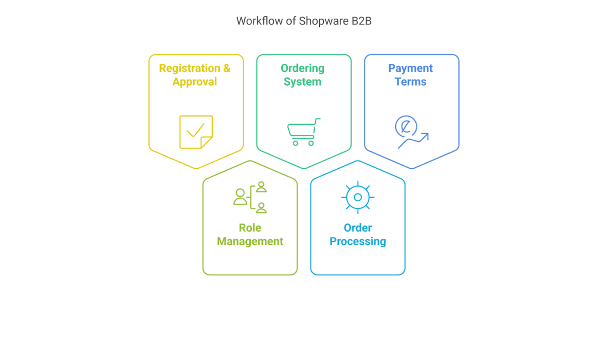 Workflow of shopware B2B 