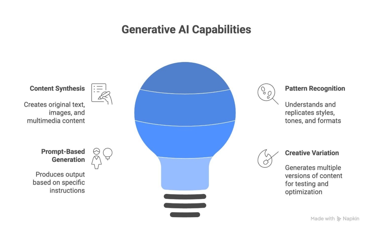 Core functions of Generative AI