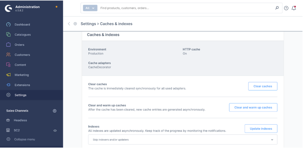 shopware cache